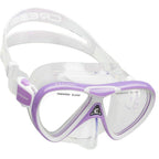 Cressi Pegaso & Iguana Mask & Snorkel Kits, Lilac/White