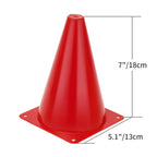 Cones Sports For Kids, Small Training Cones Set For Soccer Practice, 24 Pack 7 Inch Agility Field Cone Marker For Football Baske