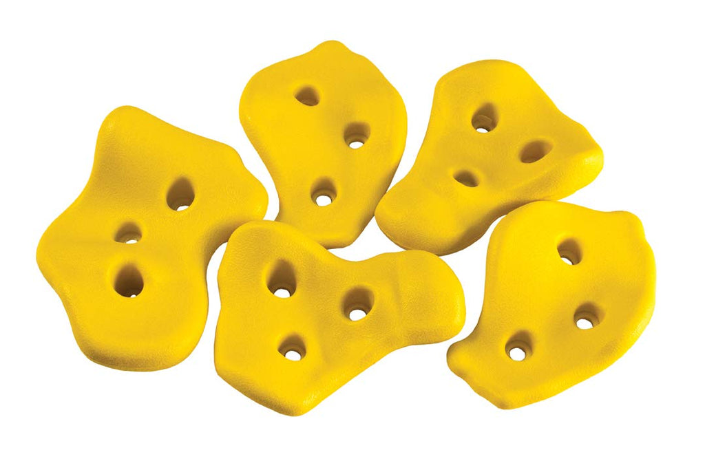 Gorilla Playsets 07-0008-Y Rock Climbing Wall Rocks For Swing Sets, Includes Hardware - Yellow