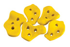 Gorilla Playsets 07-0008-Y Rock Climbing Wall Rocks For Swing Sets, Includes Hardware - Yellow