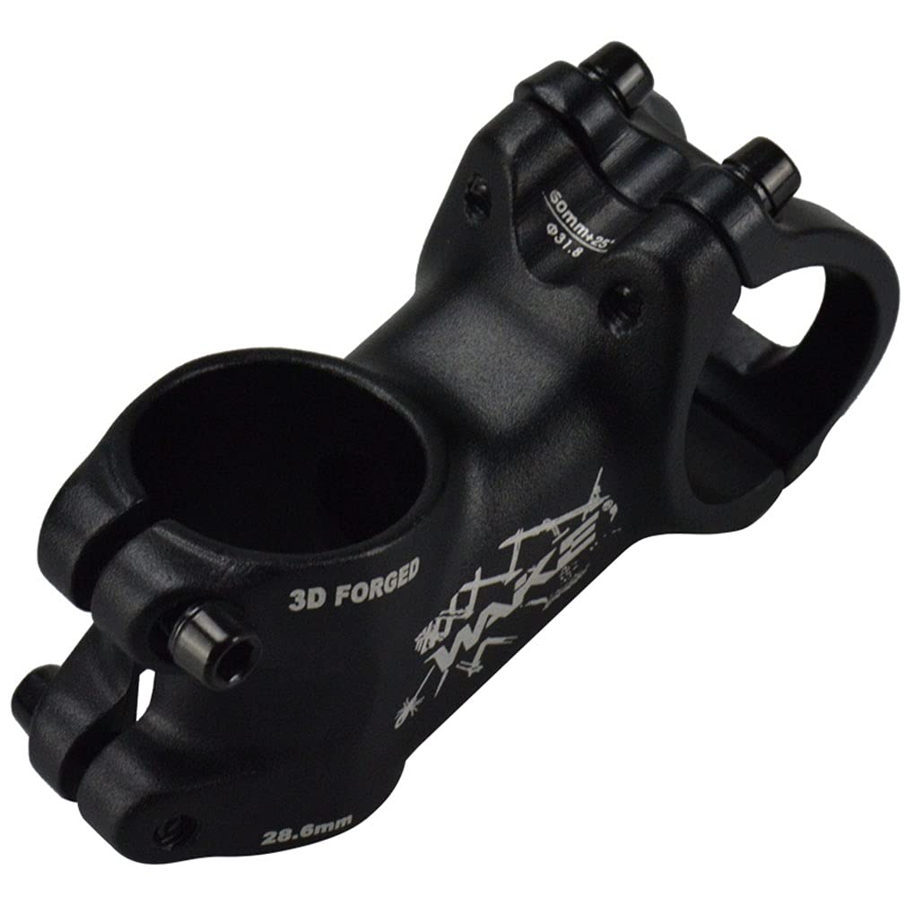 Mtb Stem 31.8 Stem 60Mm 25 Degree Wake Mountain Bike Stem Short Handlebar Stem For Most Bicycle, Road Bike, Mtn, Bmx, Fixie Gear