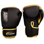 Trained Boxing Gloves 10Oz (Gold & Black)