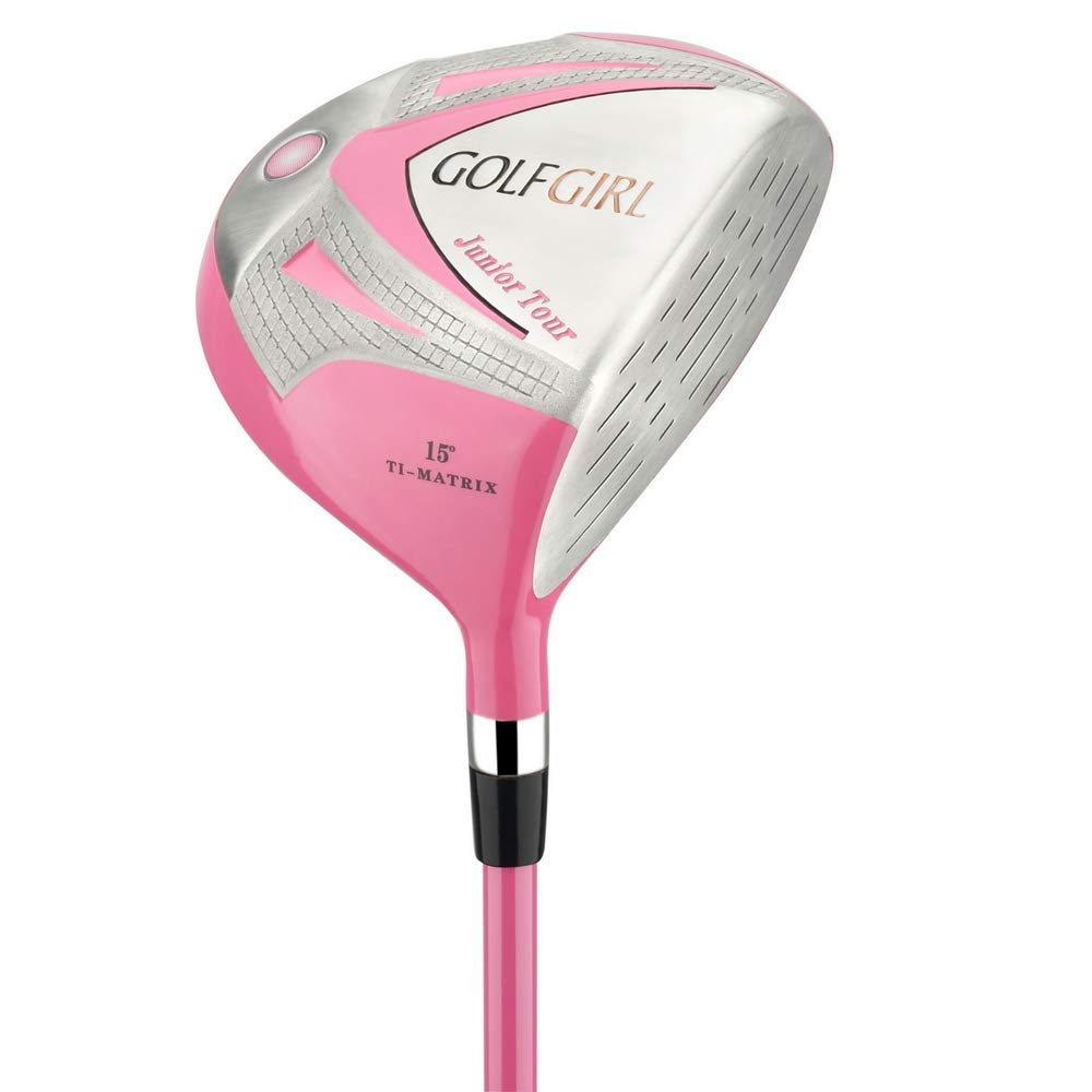 Golf Girl Junior Girls Golf Set V3 With Pink Clubs And Bag, Ages 4-7 (Up To 4' 6), Right Hand