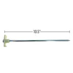 10-Piece Galvanized Steel Tent Pegs - Glow In The Dark Garden Stakes