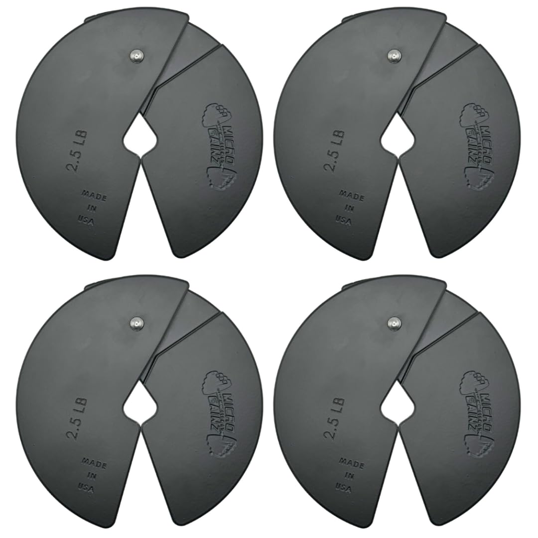 Micro Gainz Dumbbell Fractional 2.5 Lb Weight Plate, Ideal For Micro Loading, Choose 2 Or 4 Piece Fractional Weight Plates, Desi