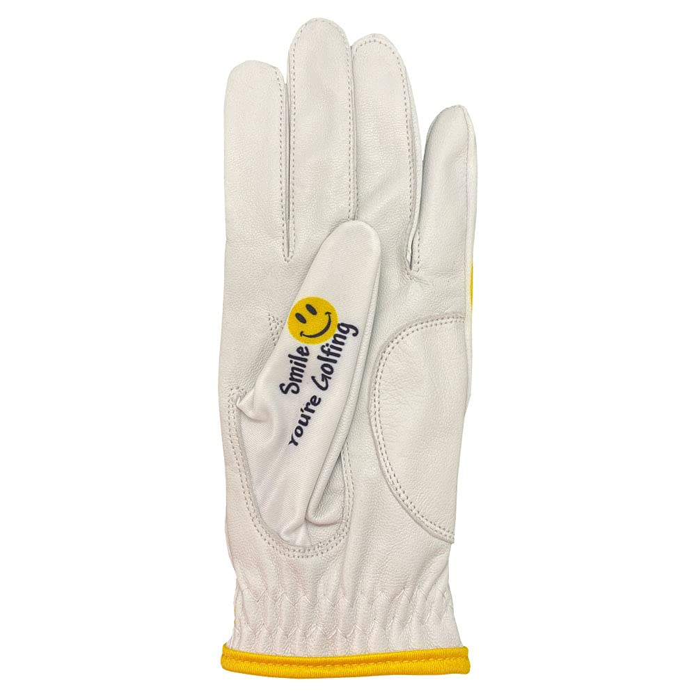 Giggle Golf Women'S Golf Glove (Medium, Worn On Left Hand, Happy Face (New))