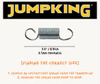 Jumpking Heavy Duty Trampoline Springs 3.5 Inch For Trampolines, Stainless Steel Trampoline Replacement Springs Including Spring