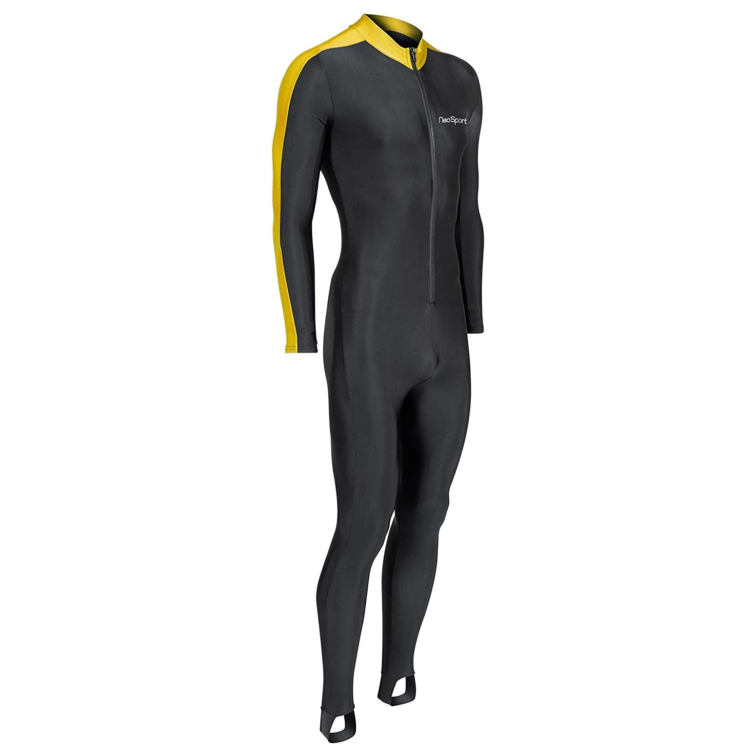 Neosport Unisex Full Body Sport Skin-Black/Yellow-Large