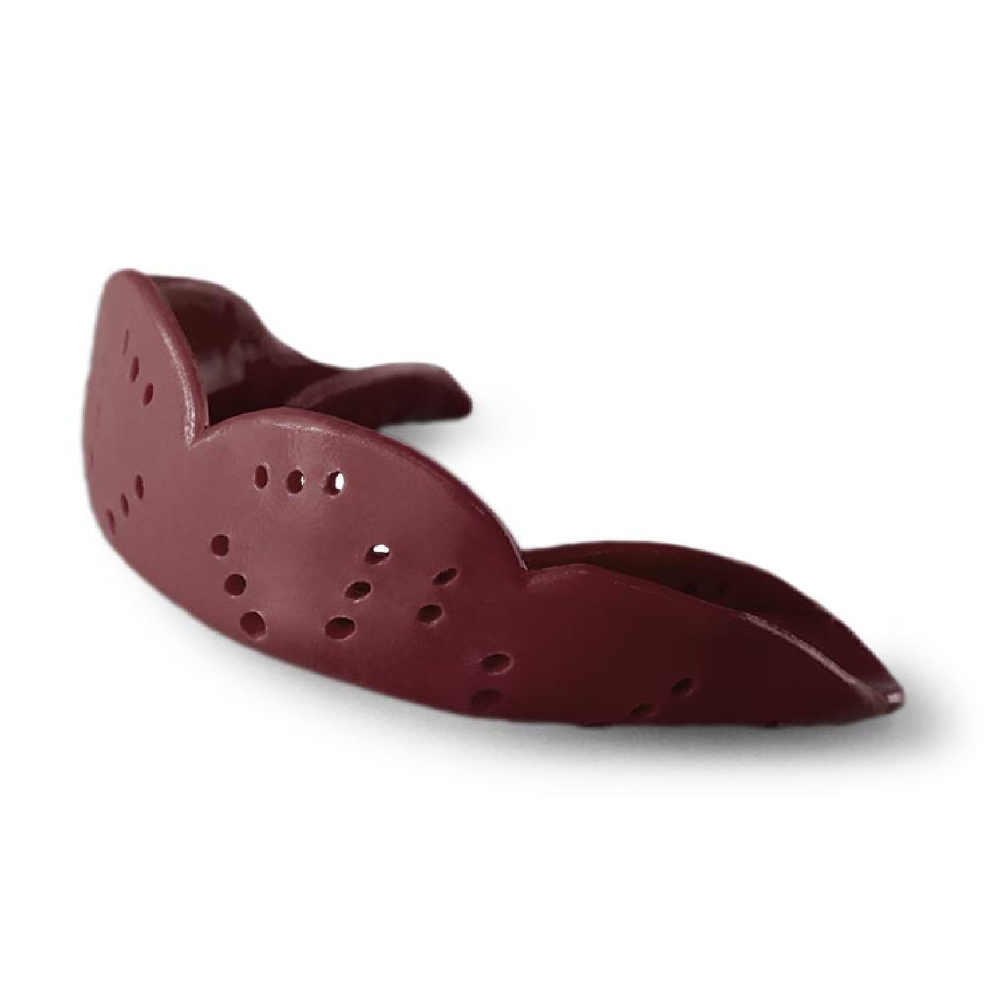 SISU Aero Small Mouthguard, Mighty Maroon - 1.6mm Thin - Custom-Molded Fit - Slim Design - Remoldable Up to 20 Times - for Team 