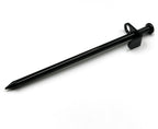 Cheardia 20 Pack Tent Stakes Heavy Duty, 10 Inch Outdoor Camping Pegs Stakes Black Metal Ground Stakes Spikes For Tent Tarp Cano