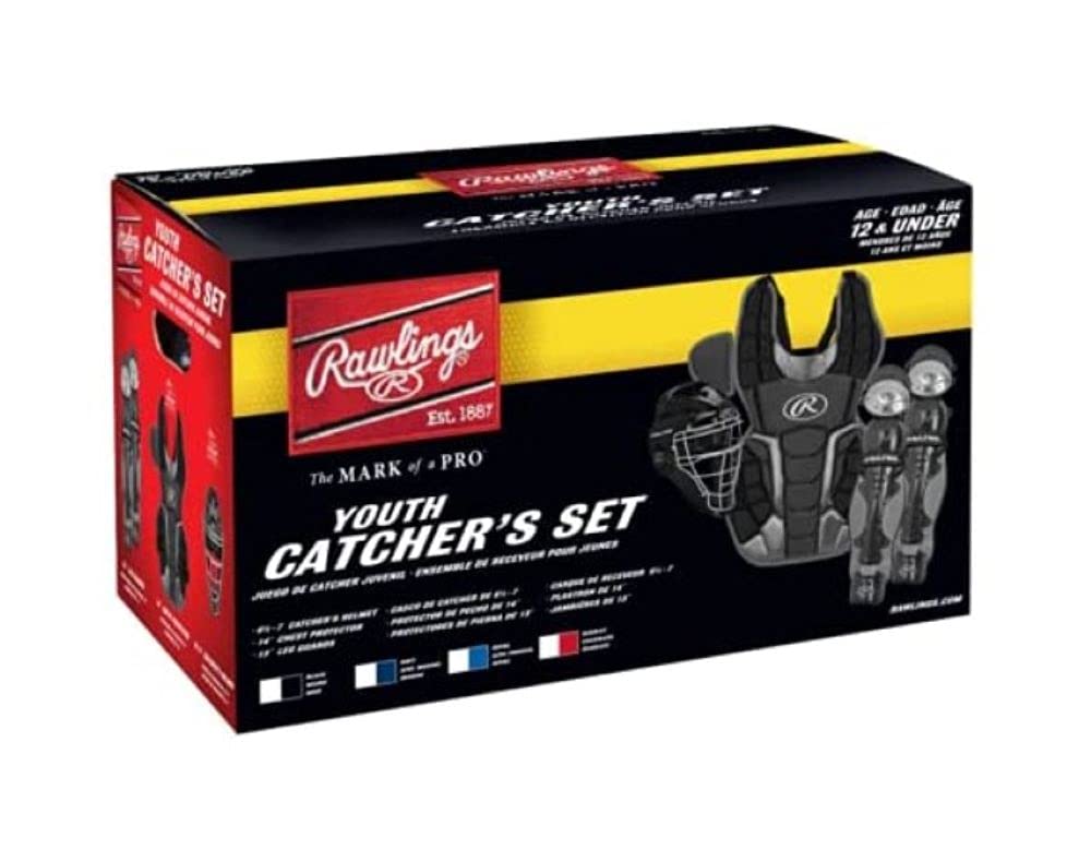 Rawlings | RENEGADE 2.0 Catchers Set | Baseball | NOCSAE Certified | Youth Ages 12 and Under | Navy/Silver