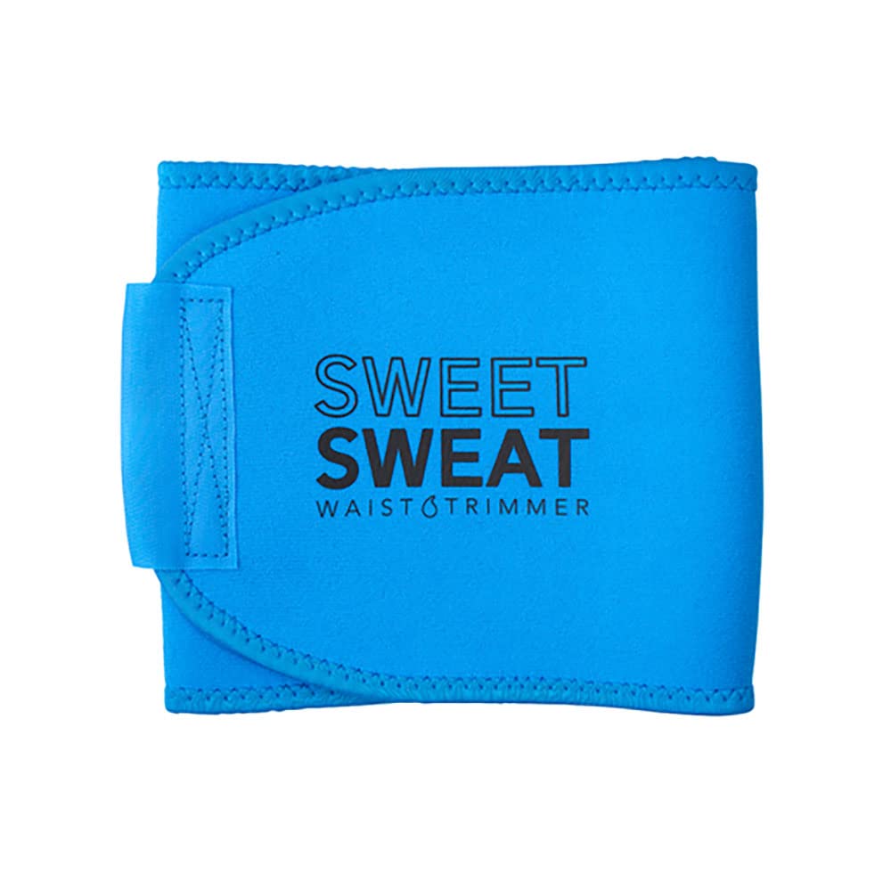 Sports Research Sweet Sweat Waist Trimmer for Women and Men - Sweat Band Waist Trainer Belt for High Intensity Training and Gym