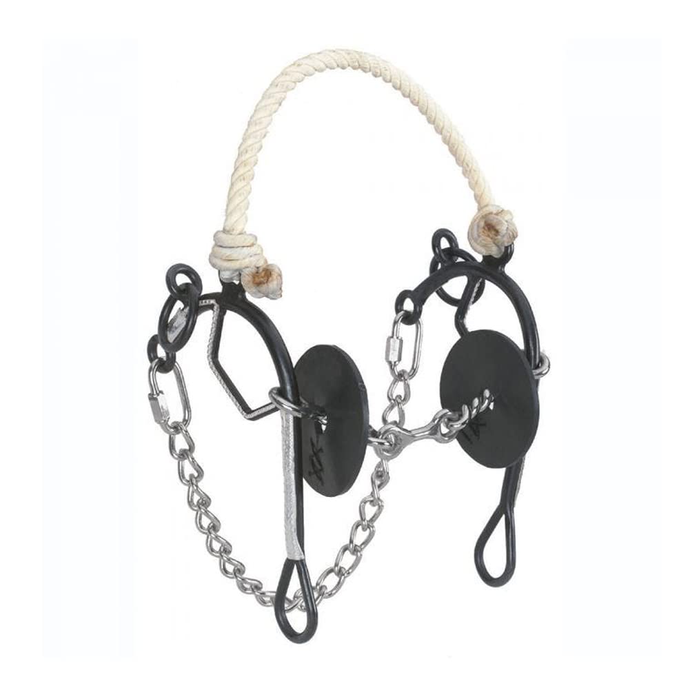 Circle Y Reinsman Josey Prime Time 3-Piece Combination Bit For Horse And Large Horse - Dogbone - Rope Nose - 5 1/2'' Mouth - Sta