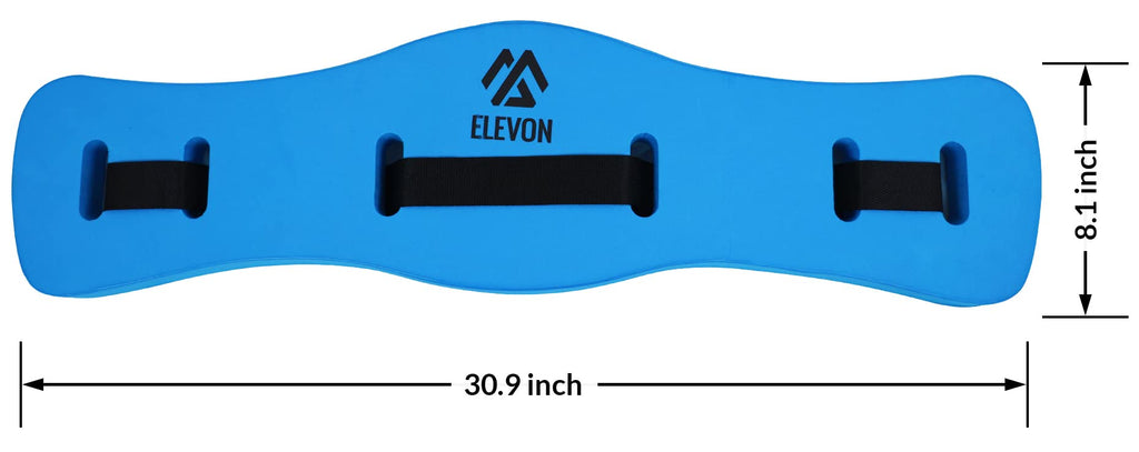 Elevon Complete Swim Training Set Including Water Dumbbell Weights, Floating Belt And Pull Buoy Leg Float, Blue