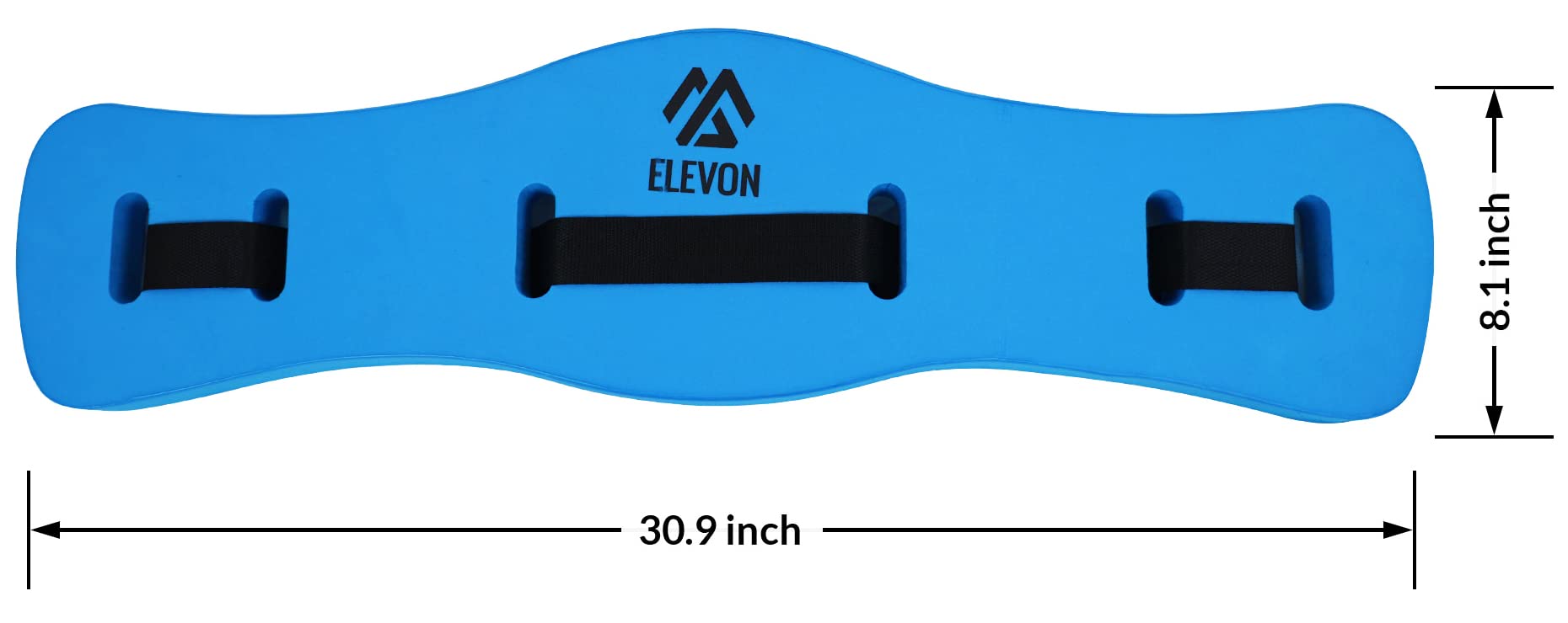 Elevon Complete Swim Training Set Including Water Dumbbell Weights, Floating Belt And Pull Buoy Leg Float, Blue