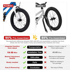 Royalbaby Swan Girls Princess Kids Bike With Basket Mudguards, 12 14 16 18 Inch Toddler Beginners Bicycle For Age 3-10 Years, Tr