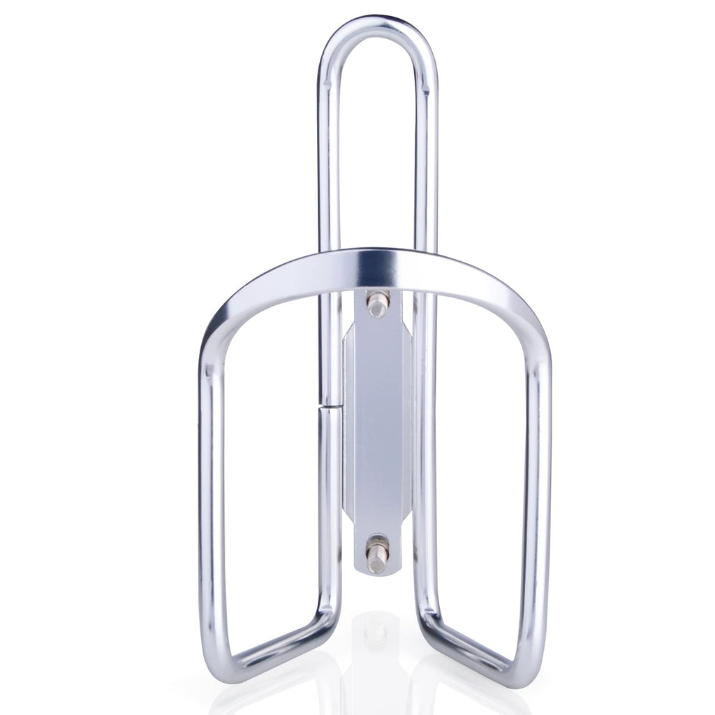 Fivebox Lightweight Aluminum Alloy Bicycle Water Bottle Cage Holder For Outdoor Activities (Silver)