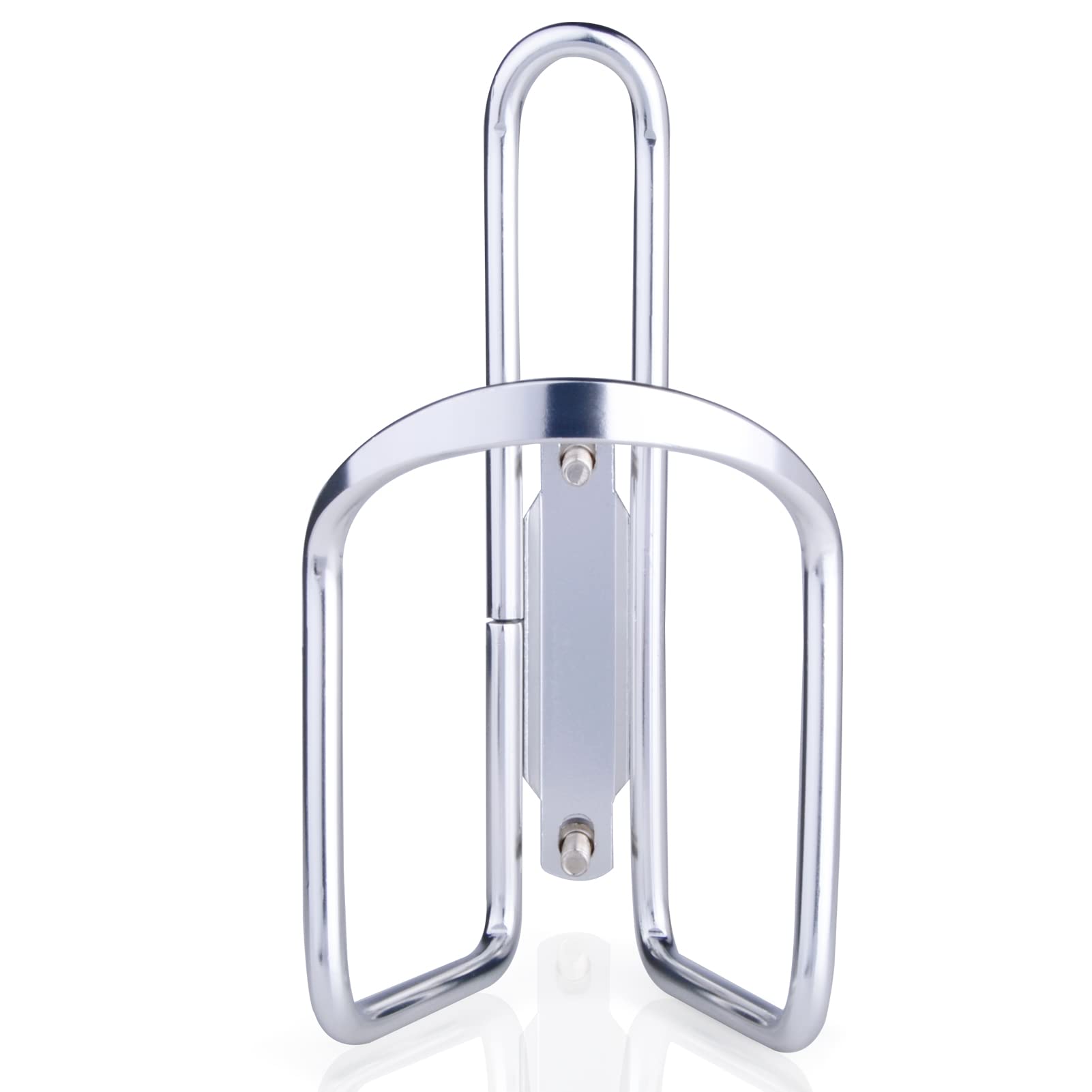 Fivebox Lightweight Aluminum Alloy Bicycle Water Bottle Cage Holder For Outdoor Activities (Silver)
