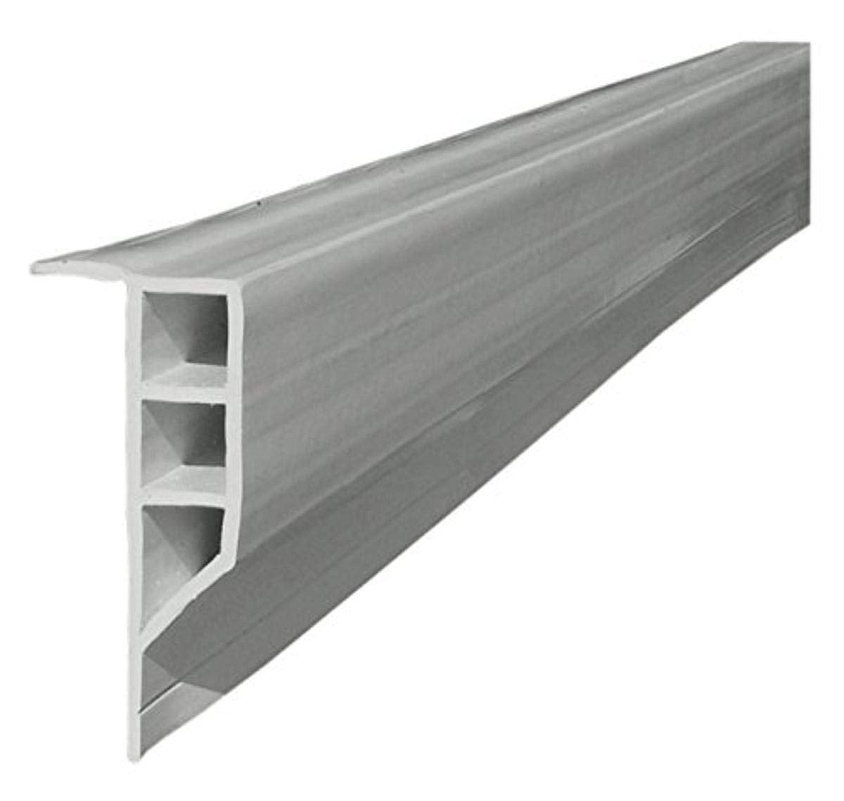 Dock Edge + Full Face PVC Profile Dock Guard, Grey, 16