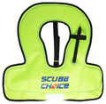 Scuba Choice Youth Kids Snorkel Vest Neon Yellow/Blue With Name Box