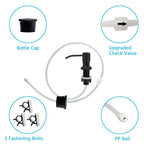 Soap Dispenser For Kitchen Sink, Countertop Soap Dispenser Pump, 47 Silicone Extension Tube Connect To The Soap Bottle Directly,