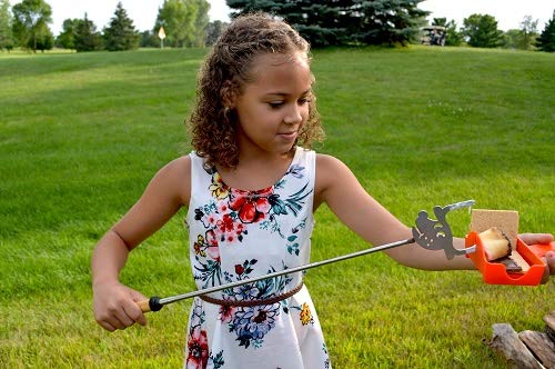 Firebuggz S?Ore Fork With S?Ore Builder - Sausage Telescoping 34 Inch Marshmallow Roasting Sticks Extending For Campfire Firepit