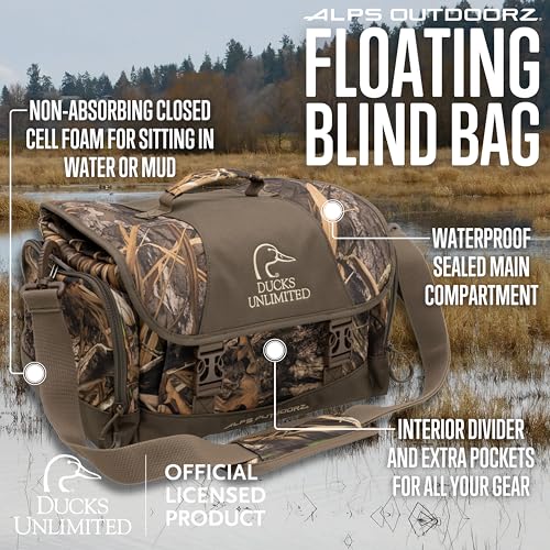 ALPS OutdoorZ Ducks Unlimited Floating Blind Bag - Mossy Oak Shadow Grass Habitat