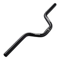 Rmiott 1 inch Rise 90mm Mountain Bike Handlebars Length 24.40inches/620mm Aluminum -Just Fits 25.4mm Stems- Rise 90mm Black