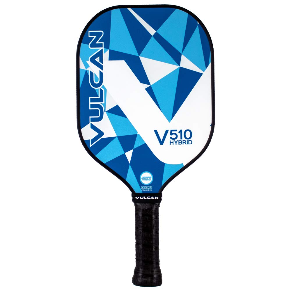 Vulcan | V510 Pickleball Paddle | Hybrid Performance | Polypropylene Core  Carbon Fiber Surface | USAP Approved | Blue Geo