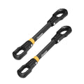 BUNKER INDUST 2 PCS E Bike Adapter Bar Fits Up to 100lbs for E Bike Rack, Adjustable Aluminum Bike Crossbar with Rubber Hooks, A