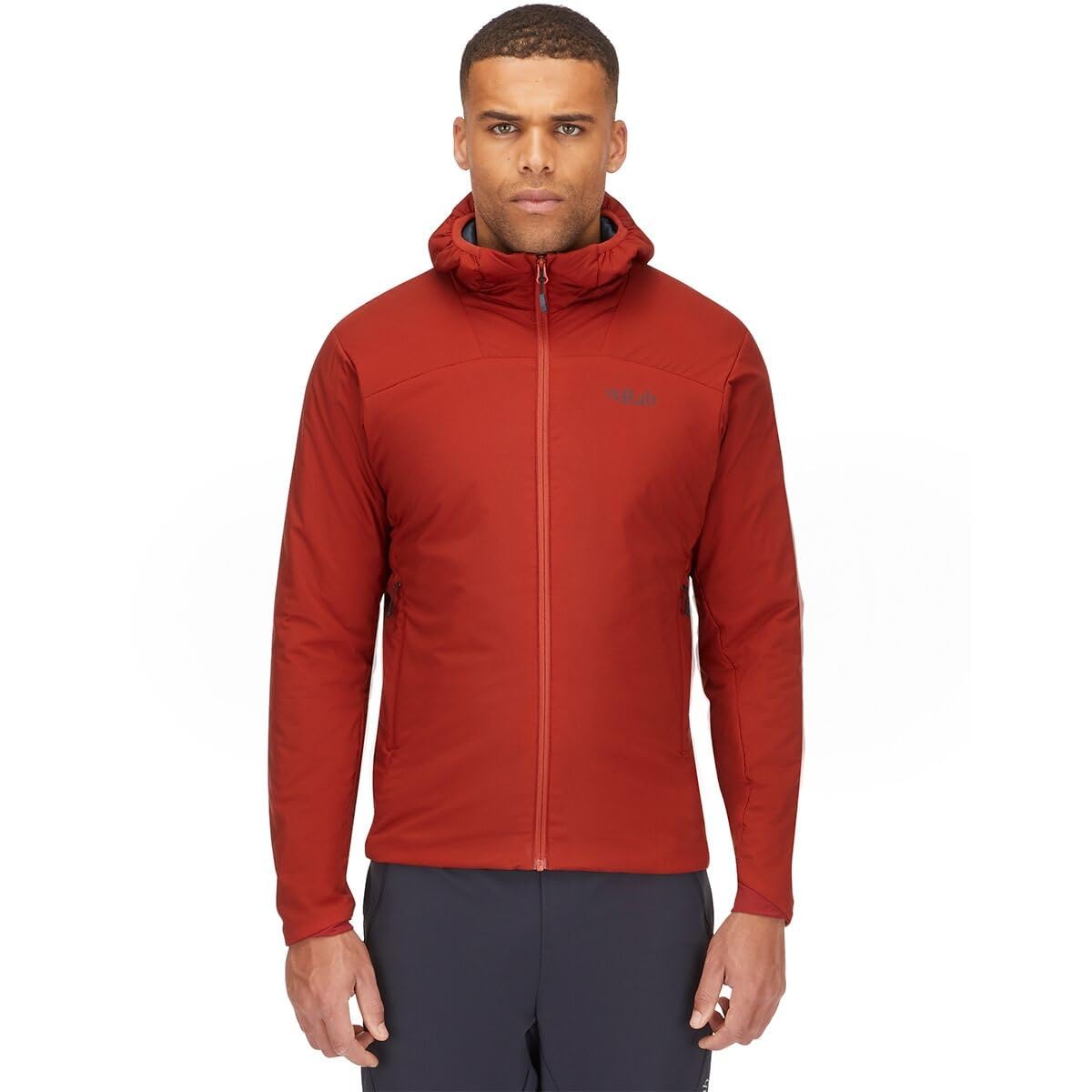 Rab Men's Xenair Alpine Light Hooded Insulated Jacket for Hiking & Mountaineering - Tuscan Red - Large