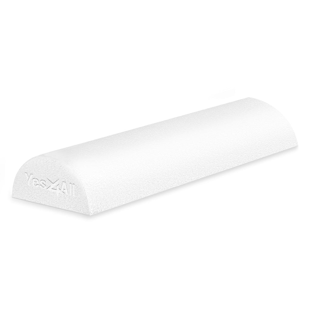 Yes4All Half Foam Rollers For Physical Therapy, Soft Density Round Pe Foam Roll For Back Massage, Yoga Exercise - 18 Inches