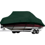 Seamander Waterproof Boat Cover, Solution-Dyed Yarn Marine Grade Cover Fits 24' To 26' Ft Bass, V-Hull, Tri-Hull, Fish & Ski, Ru