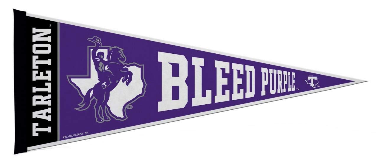 Rico Industries Ncaa Tarleton State Texans Exclusive 12'' X 30'' Felt Wall D  Cor Pennant - Great For Home/Bed Room/Man Cave D