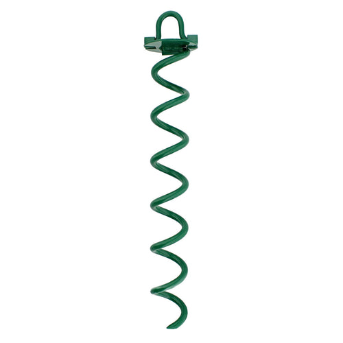 7Penn Ground Anchors Screw In 4 Pack - 16 Inch Green Spiral Dog Leash Ground Anchor Tie Down - Heavy Duty Rv Canopy Stakes For H