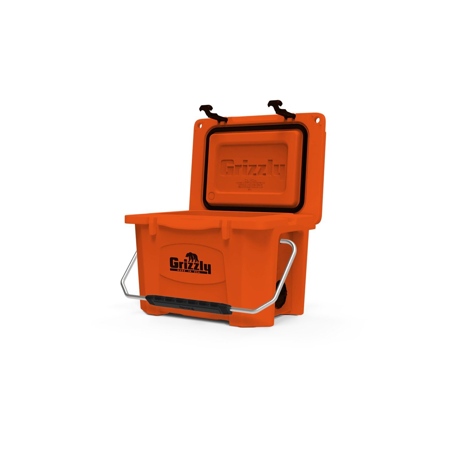 Grizzly 20 Cooler | 20 Qt Ice Chest Durable Rotomolded Insulated | Made In Usa | Warranty For Life | For Beach Boat Camping Fish