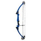 Genesis Archery Compound Bow, W/ Adjustable Riser, Original, Draw Hand - Left, Blue