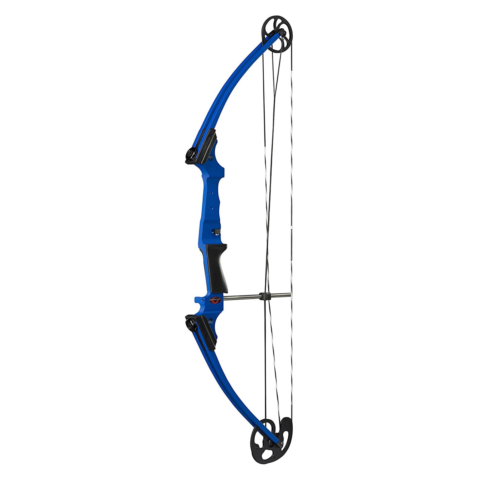 Genesis Archery Compound Bow, W/ Adjustable Riser, Original, Draw Hand - Left, Blue
