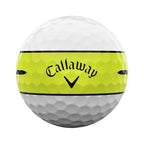 Callaway Golf Chrome Tour 360 Stripe Golf Ball (Yellow)
