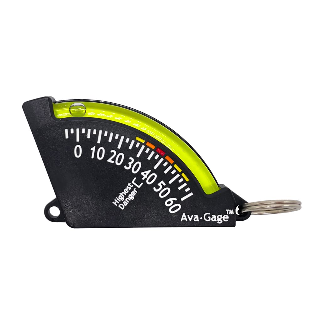 Sun Company Avagage - Avalanche Danger Indicator | Skiing And Snowboarding Slope Meter | Trail Inclinometer