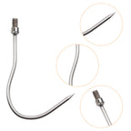 Fregito Fishing Harpoon, Stainless Steel Barbed Spear With Aluminum Alloy Rod Gig Gaff, 8Mm Screw For Outdoor Landing Large Fish