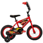 Huffy Disney Pixar Cars 12 Inch Kids Bike, Ideal for Ages 3-5 Years Old, Training Wheels Included, EZ Build Assembly, Fun and P