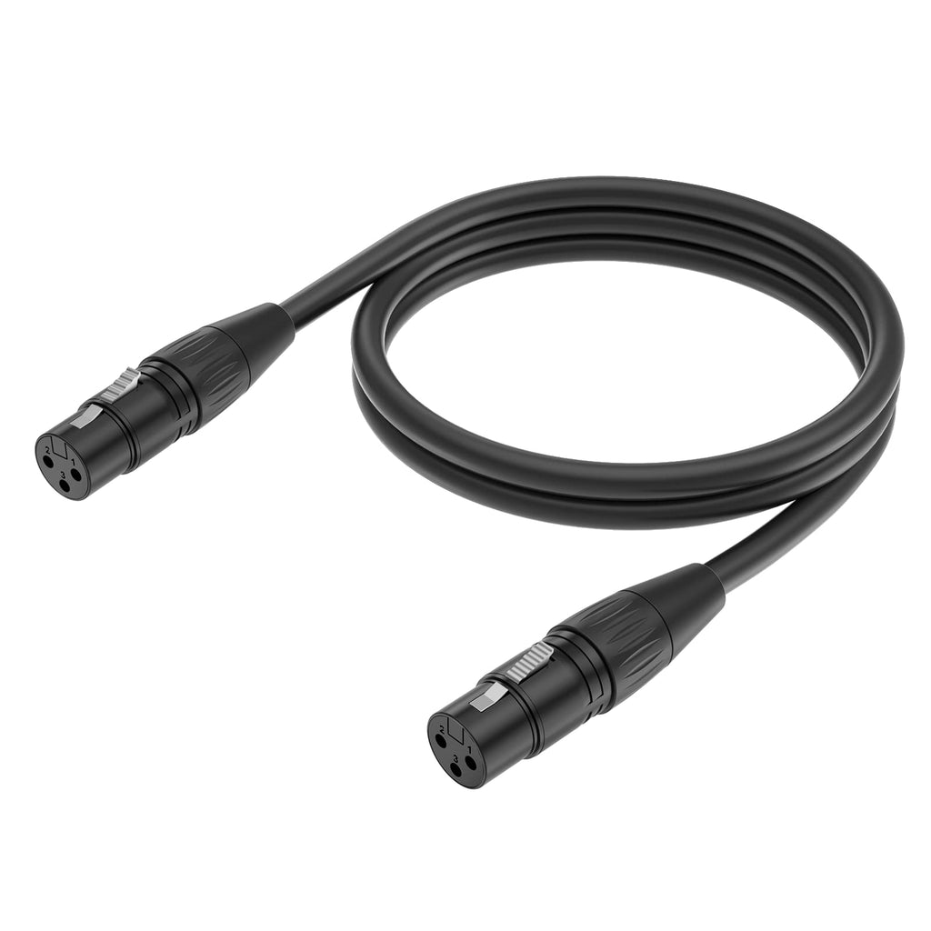 Yinker Xlr Female To Female Cable, 3 Pin Xlr Female To Female Microphone Mic Cord For Audio And Sound Equipments(10Ft3M,1Pack)