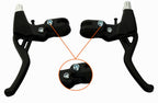 Bicyclestore 1 Pair Universal Aluminum Alloy Bicycle Brake Handle Mountain Road Bike Brake Lever Diameter 22Mm(Black)