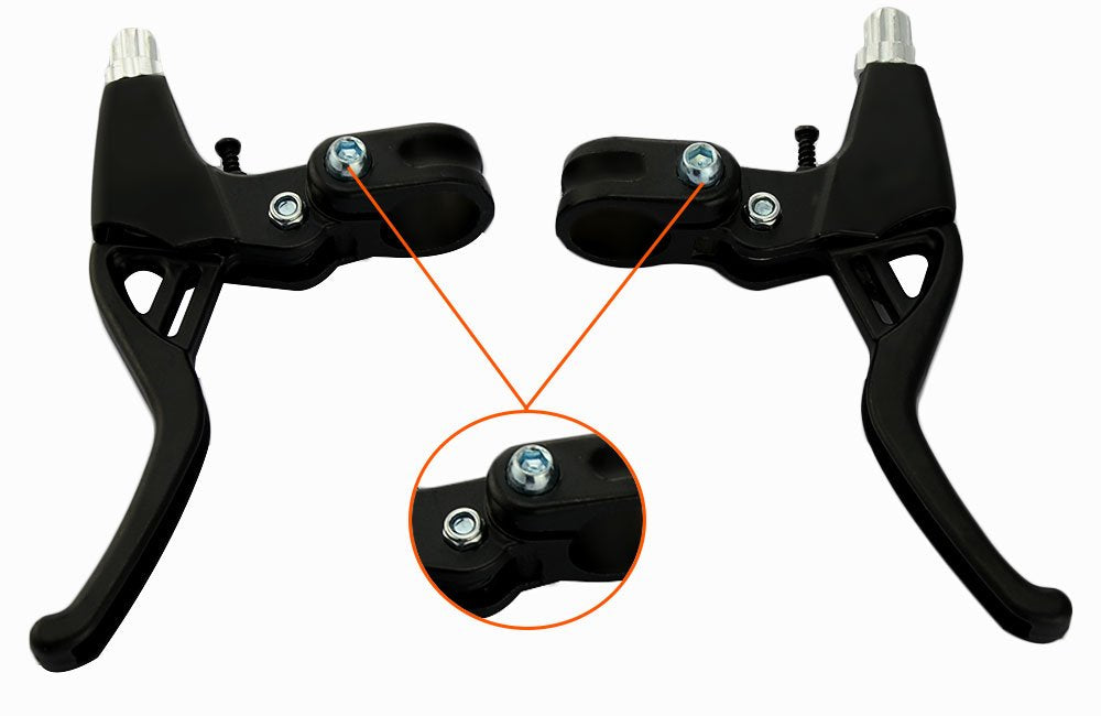 Bicyclestore 1 Pair Universal Aluminum Alloy Bicycle Brake Handle Mountain Road Bike Brake Lever Diameter 22Mm(Black)