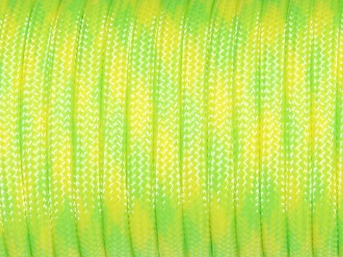 7 Strand Core 550Lb Paracord Parachute Cord Lanyard Mil Spec Type Iii-100Ft (Neon Green+Yellow(39#))