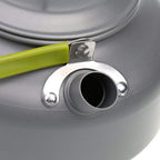 Docooler Camping Kettle - 1.2L Portable Ultra-Light Outdoor Hiking Camping Picnic Water Kettle, Teapot, Coffee Pot - Compact, Qu