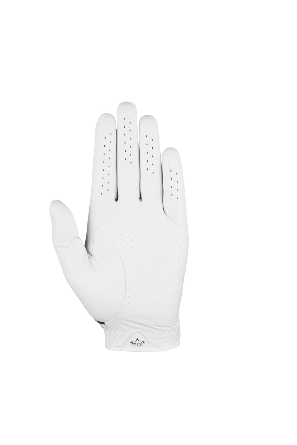 Callaway Golf Fusion Glove (Cadet (Shorter Fingers), Medium/Large, White/Charcoal, Worn On Right Hand)