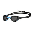 Arena Cobra Ultra Swipe Racing Swim Goggles For Men And Women, Non-Mirror Lens, Anti-Fog, Uv Protection, Dark Smokeblackblue