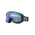 Oakley Line Miner M OO7093 Matte Black/Prizm Iced Iridium Ski Goggles for Men for Women + Bundle Accessory Leash Kit, Microfiber